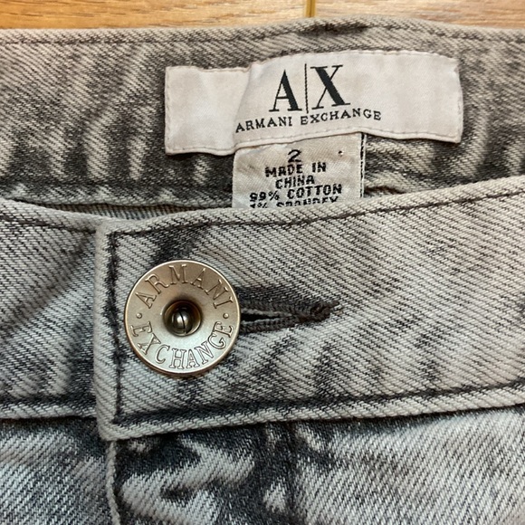 Armani Exchange grey wash jeans size 2 - Picture 2 of 5